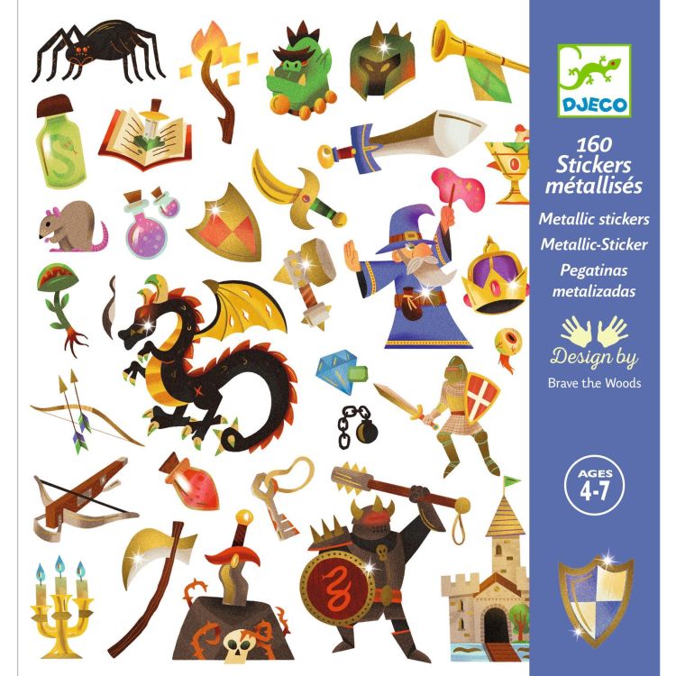 Djeco Stickers - Middeleeuwse fantasie