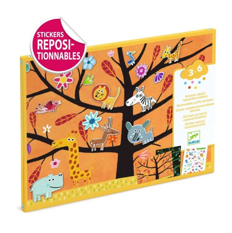 Djeco Stickers - Verwijderbare puffy stickers