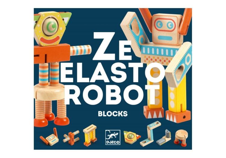 Djeco Ze Elasto robot -  blokken