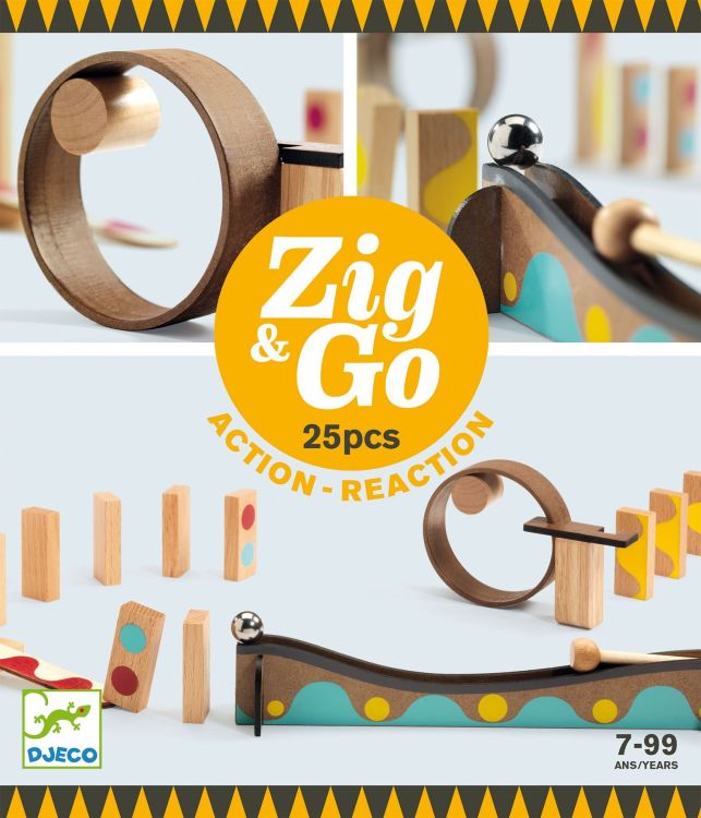 Djeco Zig & Go knikker parcours 25 pcs