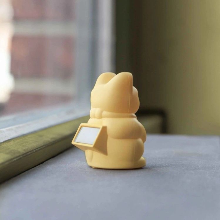 Donkey Lucky cat - Solar - Geel