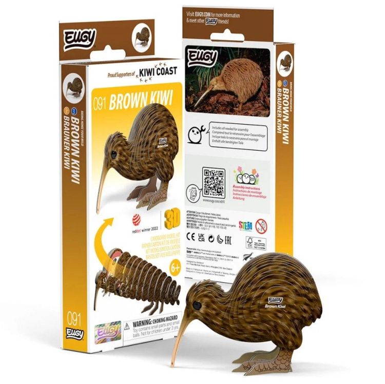 Eugy 3D knutselpakket - 091 - Brown Kiwi