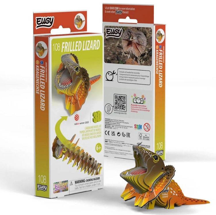 Eugy 3D knutselpakket - 108 - Frilled Lizard