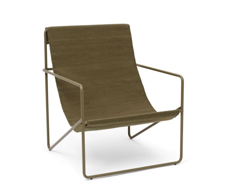 Ferm Living Desert Lounge Chair - Olive / Olive