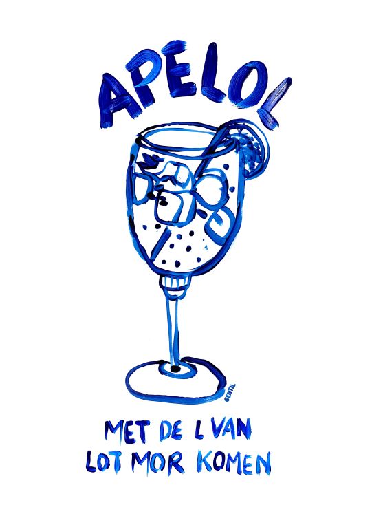 Gentil Poster - Apelol - 300 <span class='gold'>x</span> 400 mm