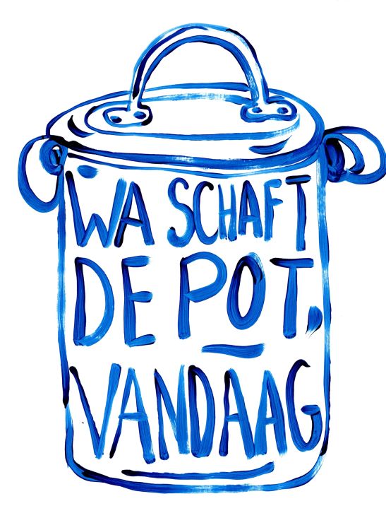 Gentil Poster - Wat schaft de pot vandaag
