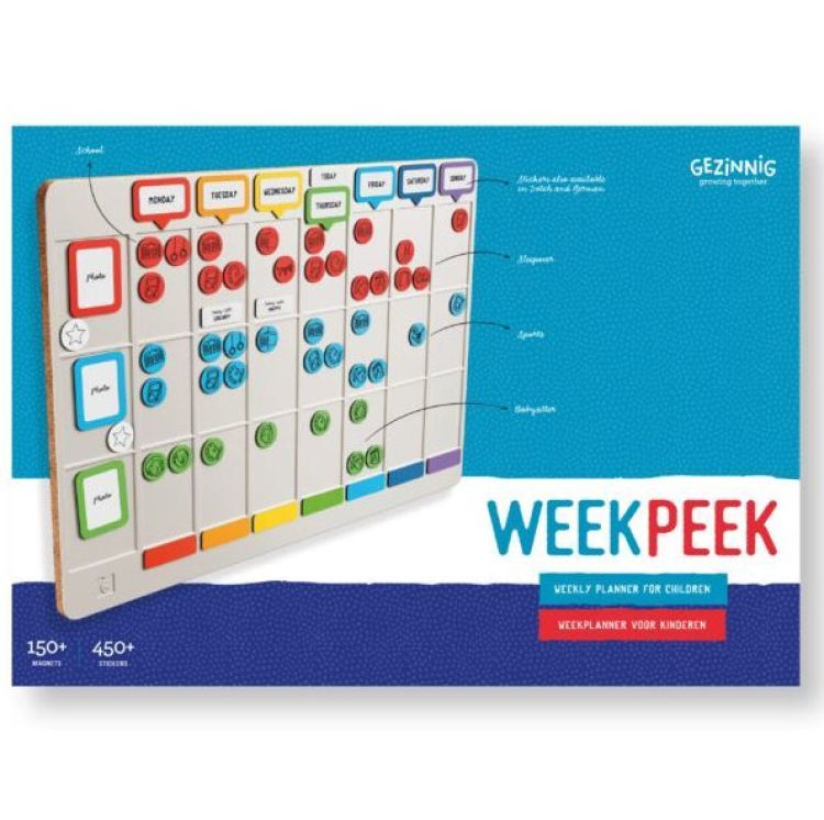 Gezinnig Weekpeek - weekplanner voor kinderen