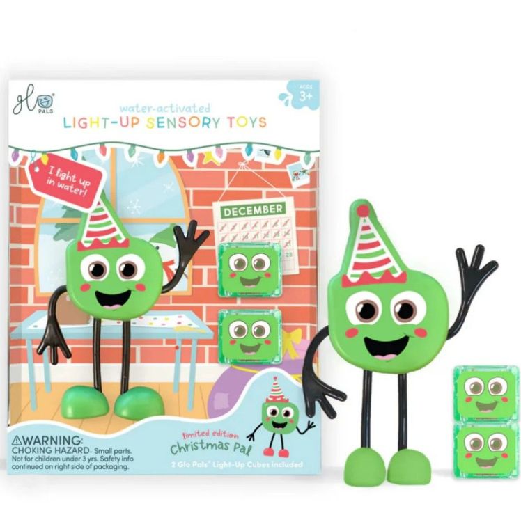 Glo Pals Badspeelgoed - Lichtgevende blokjes - Christmas Pal
