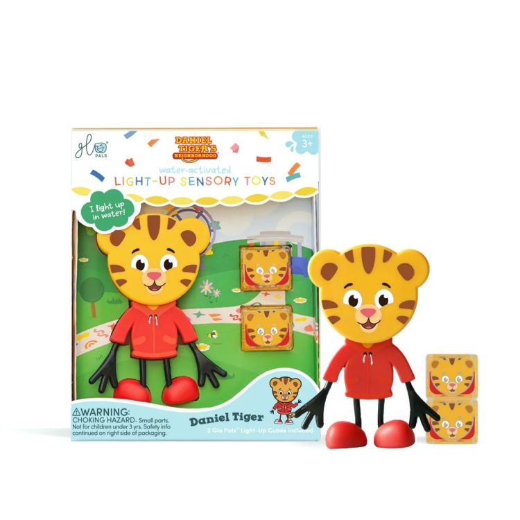 Glo Pals Badspeelgoed - Lichtgevende blokjes - Daniel Tiger set