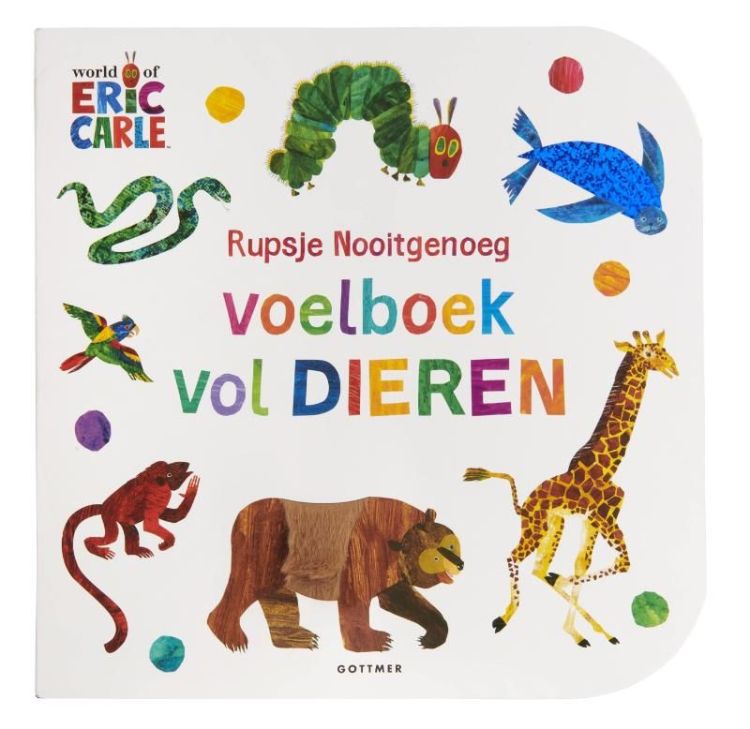 GOTTMER Rupsje Nooitgenoeg voelboek vol dieren - Eric Carle GOTTMER Rupsje Nooitgenoeg voelboek vol dieren - Eric Carle