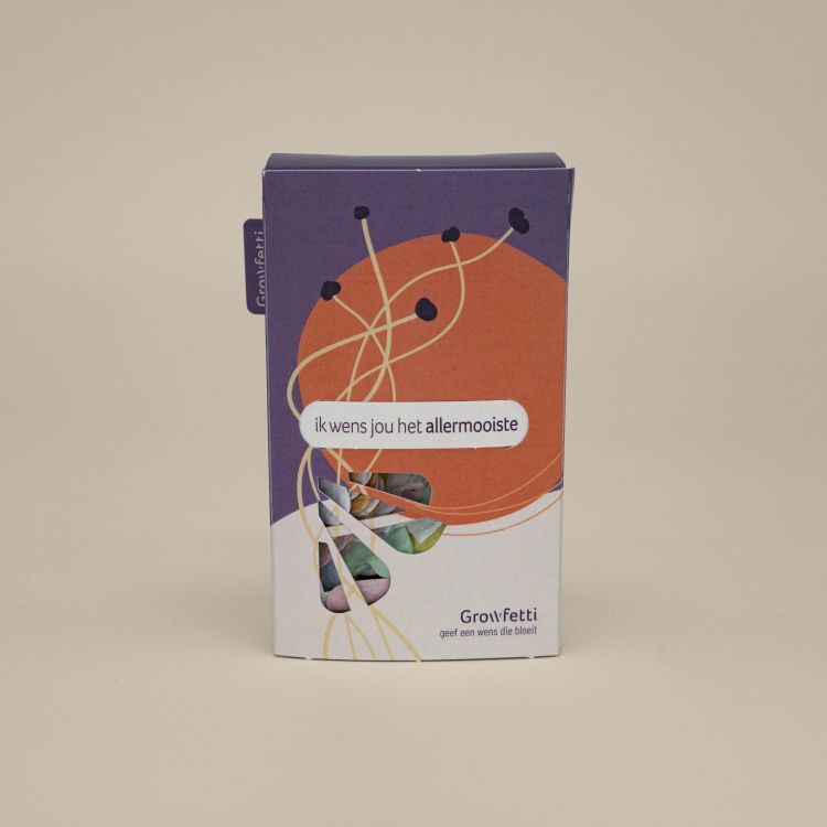 Growfetti Zaadpapier confetti - Ik wens jou het allermooiste Growfetti Zaadpapier confetti - Ik wens jou het allermooiste