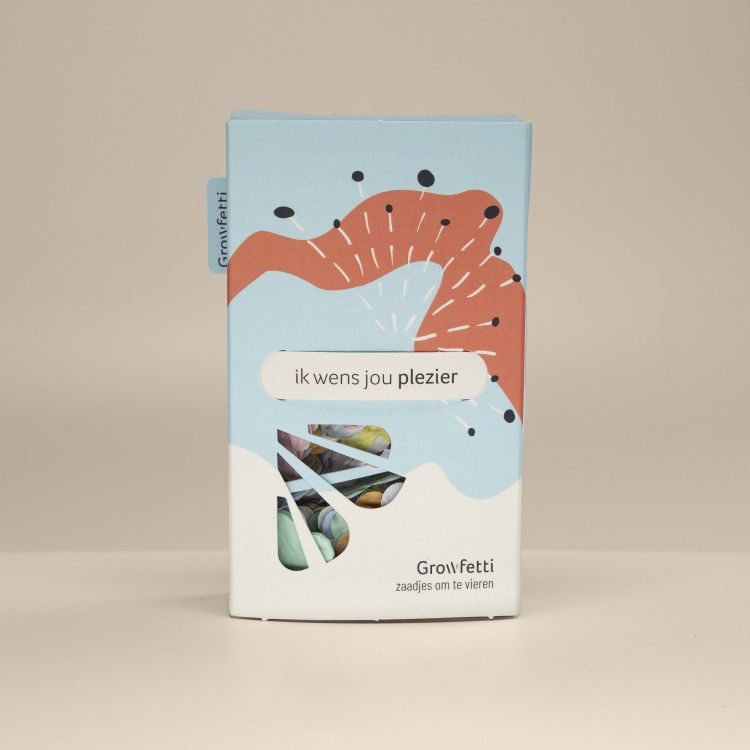 Growfetti Zaadpapier confetti - Ik wens jou plezier Growfetti Zaadpapier confetti - Ik wens jou plezier