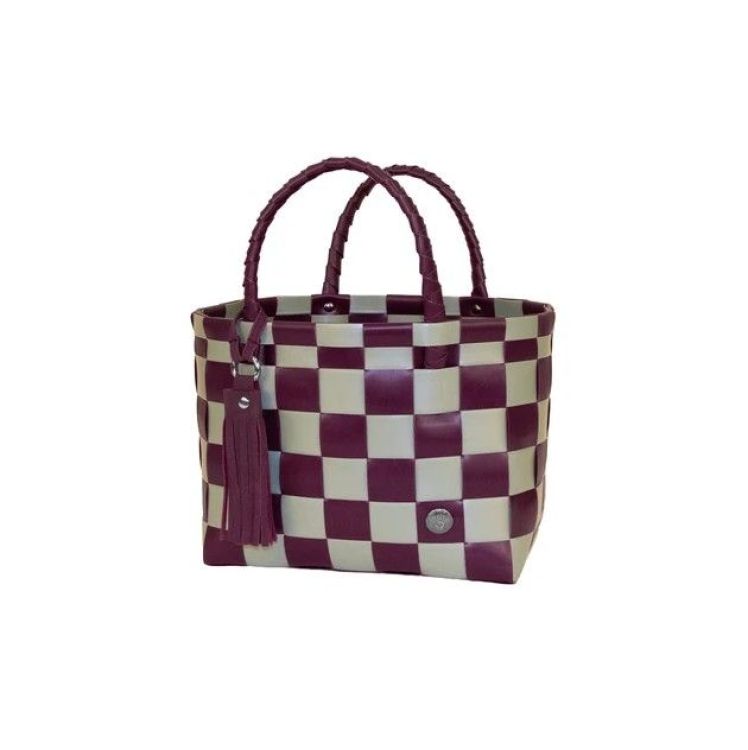 Handed By Shopper Paris Mini - Matcha Green en Mulberry mix Handed By Shopper Paris Mini - Matcha Green en Mulberry mix
