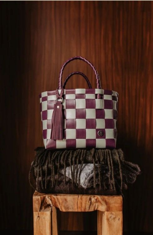 Handed By Shopper Paris Mini - Matcha Green en Mulberry mix