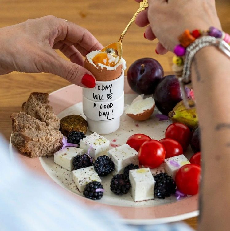 Helen B Eierdop - Today will be a good day (set van 2)