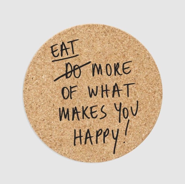 Helen B Onderzetter XL - Eat more of what makes you happy! Helen B Onderzetter XL - Eat more of what makes you happy!