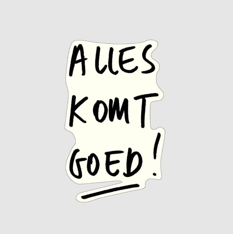 Helen B Sticker - Alles komt goed