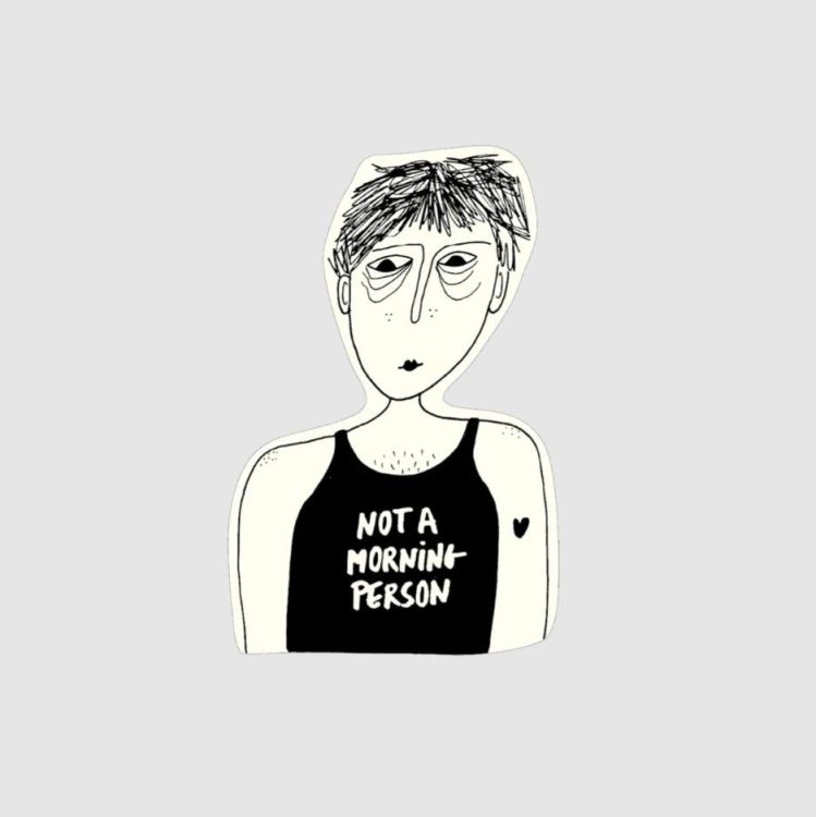 Helen B Sticker - Not a morning person Helen B Sticker - Not a morning person