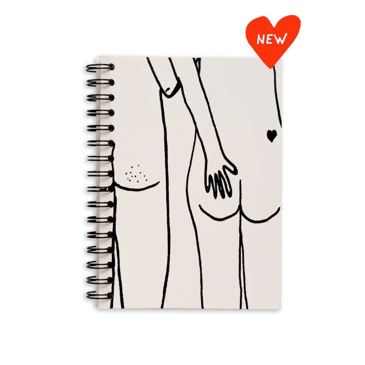 Helen B Wire-o notebook - Naked couple back (A5)