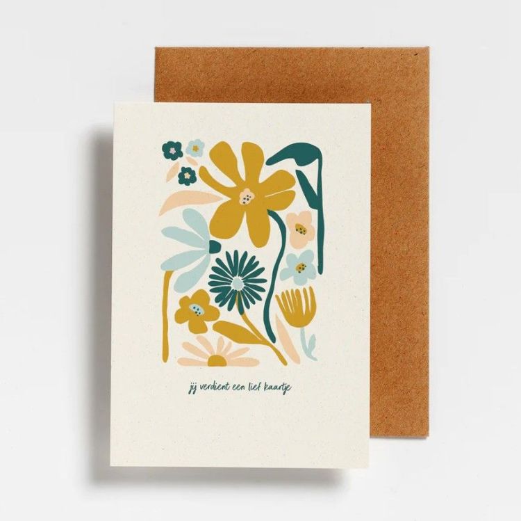 Hello August Postkaartje - Jij verdient een lief kaartje