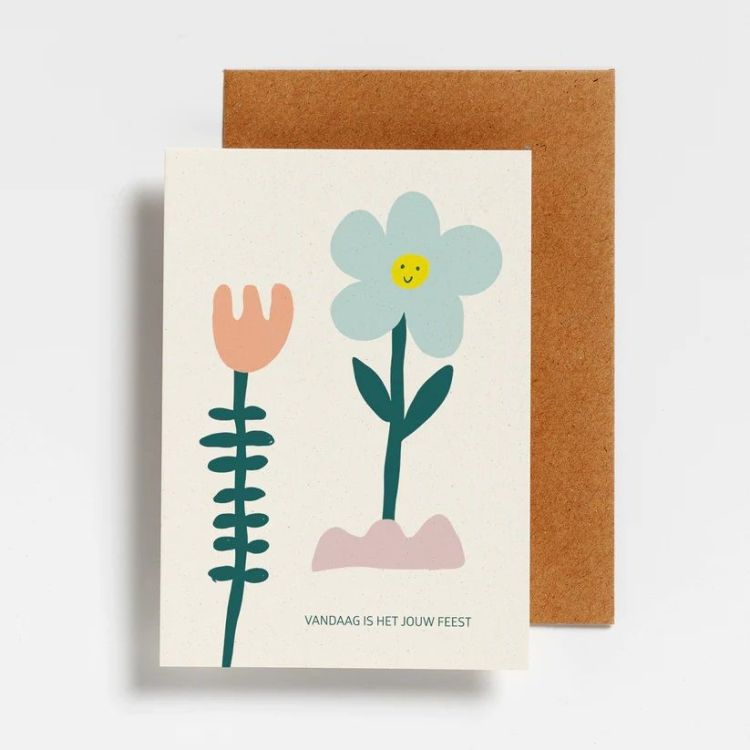 Hello August Postkaartje - Vandaag is het jouw feest