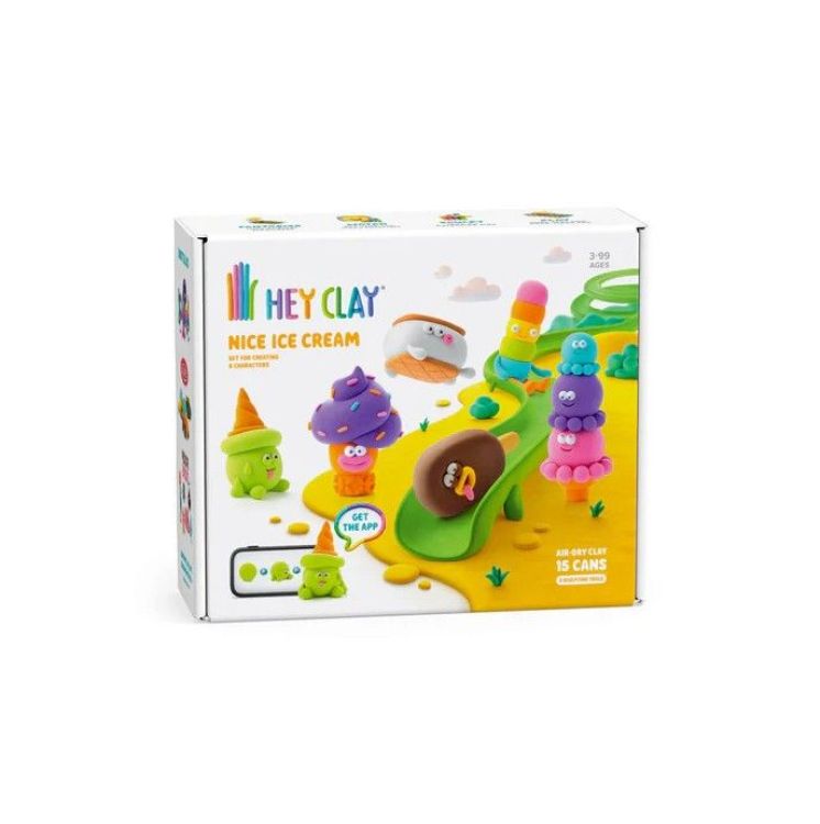 HEY CLAY Nice ice cream - 15 potjes klei