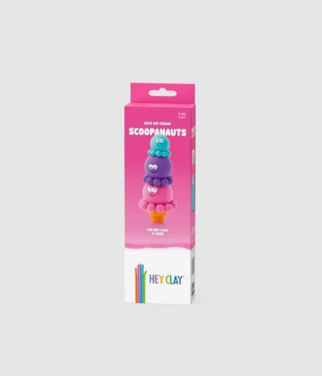 HEY CLAY Scoopanauts - 3 potjes klei HEY CLAY Scoopanauts - 3 potjes klei