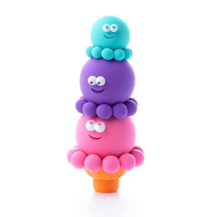 HEY CLAY Scoopanauts - 3 potjes klei