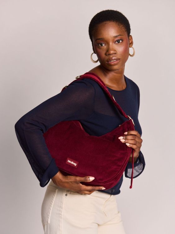 Hindbag Handtas - Bianca Velours Bordeaux