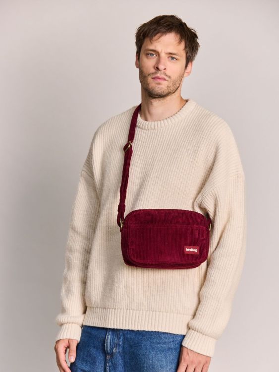 Hindbag Handtas - Nino Velours Bordeaux