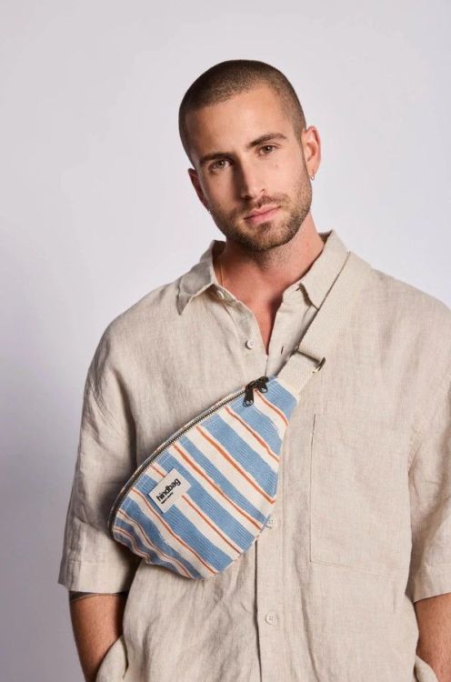 Hindbag Heuptas - Olivia Rayures Larges Orange and Blue