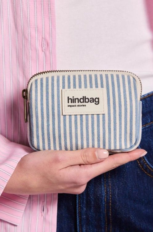 Hindbag Portemonnee - Lili Rayures Fines Blue