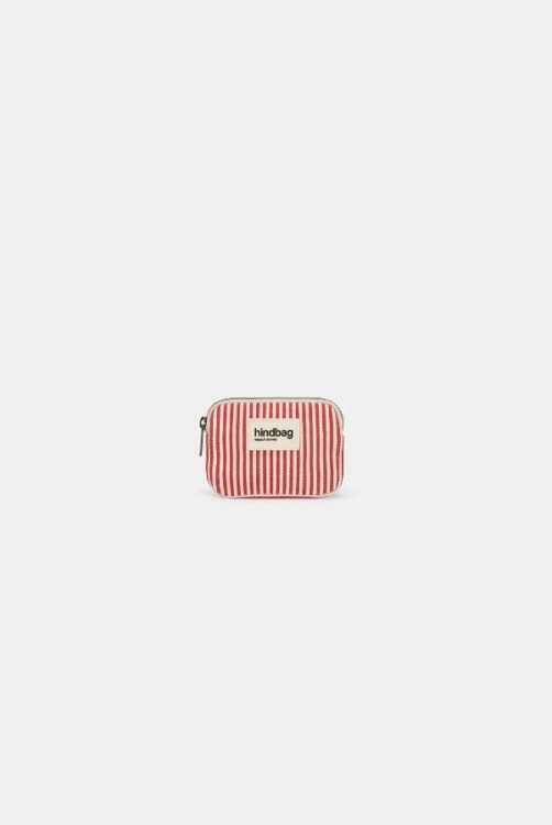 Hindbag Portemonnee - Lili Rayures Fines Rouge Hindbag Portemonnee - Lili Rayures Fines Rouge