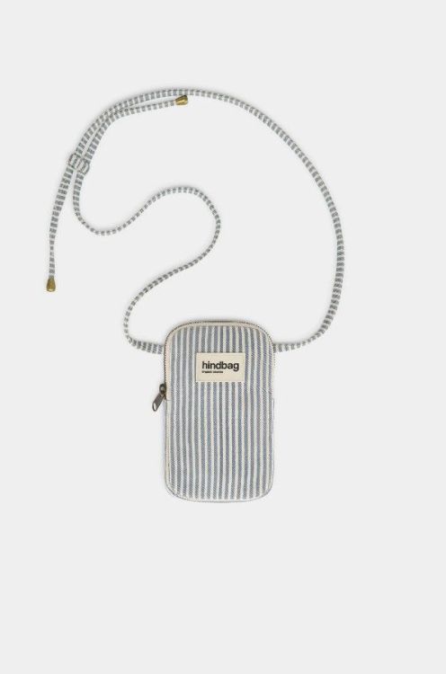 Hindbag Telefoontasje - Bill Rayures Fines Blue Hindbag Telefoontasje - Bill Rayures Fines Blue