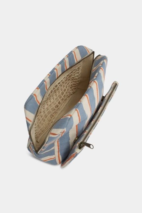 Hindbag Toilettas - Alix Rayures Larges Blue and Orange