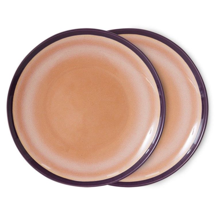 HK Living Dinerborden - Bedrock - set van 2