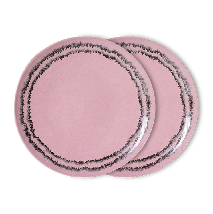 HK Living Dinerborden - Bubbles - set van 2