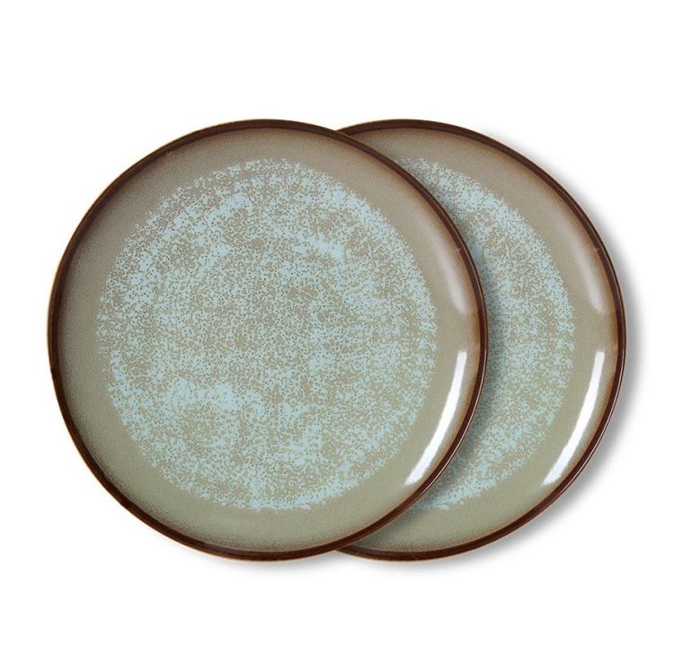 HK Living Dinerborden - Contrast - set van 2