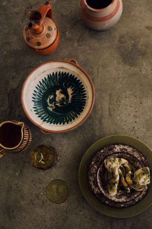 HK Living Dinerborden - Moss - set van 2
