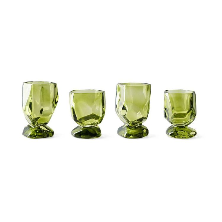 HK Living Glazen - Emerald (set van 4) - Nienke Sikkema HK Living Glazen - Emerald (set van 4) - Nienke Sikkema