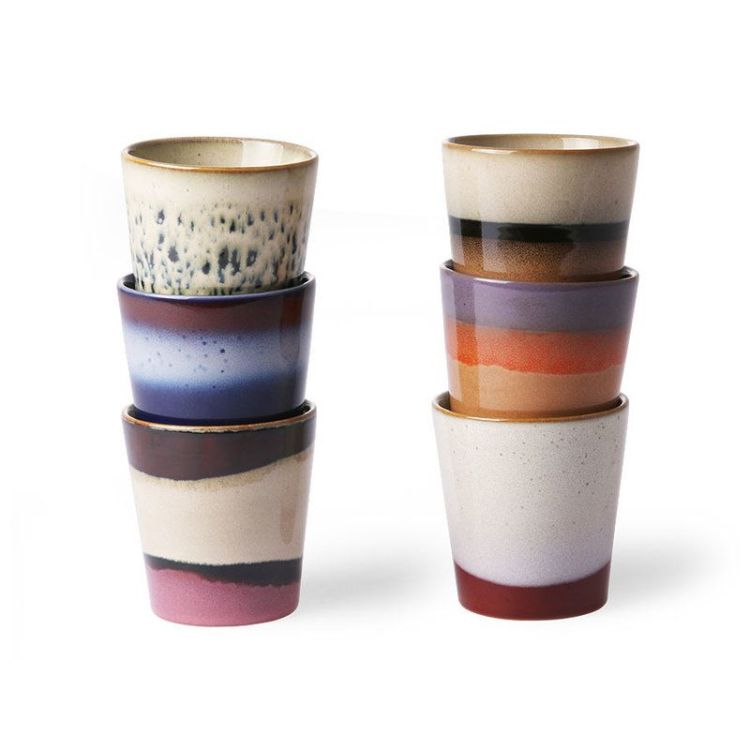 HK Living Koffietassen - set van 6 HK Living Koffietassen - set van 6