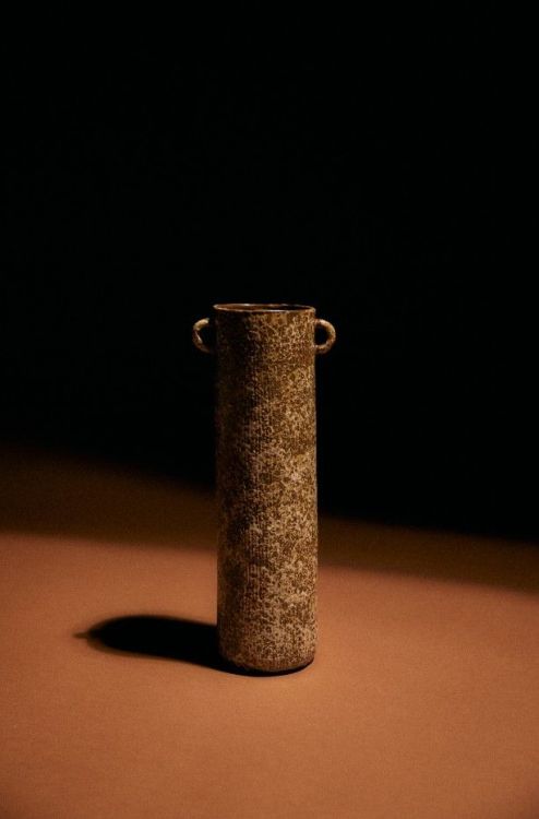 HK Living Long vase - Reactive brown