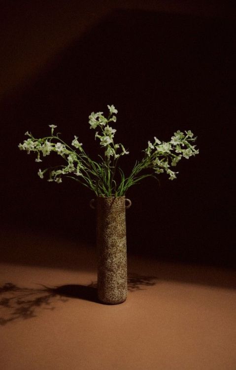 HK Living Long vase - Reactive brown