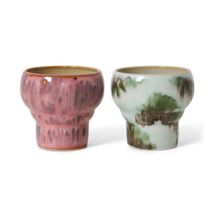 HK Living Lungo koffietassen - Expression - Set van 2