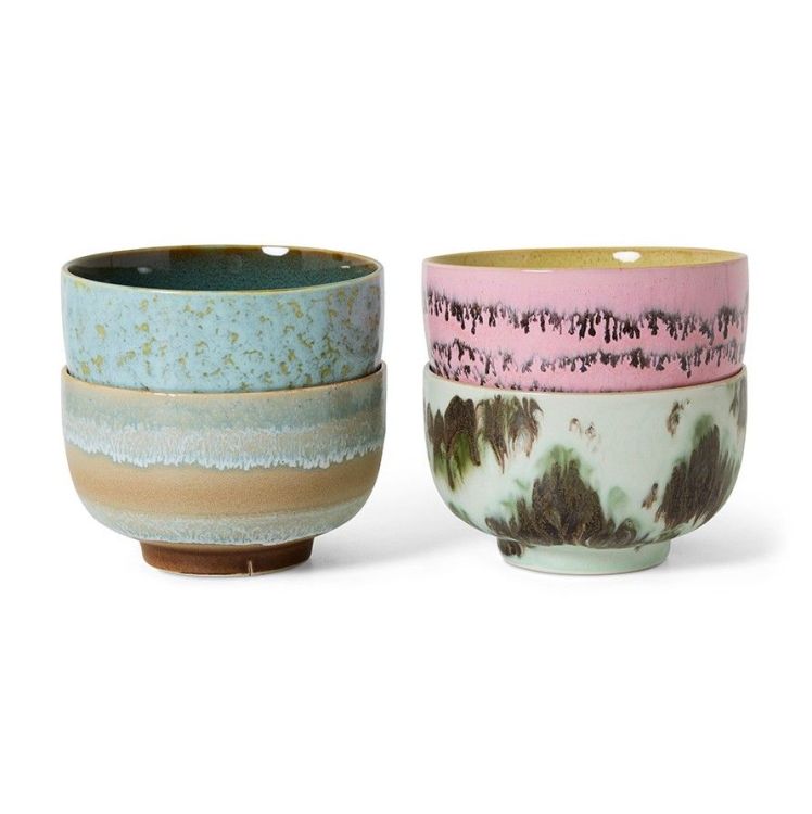 HK Living Noodle kommen - Dada - set van 4 HK Living Noodle kommen - Dada - set van 4