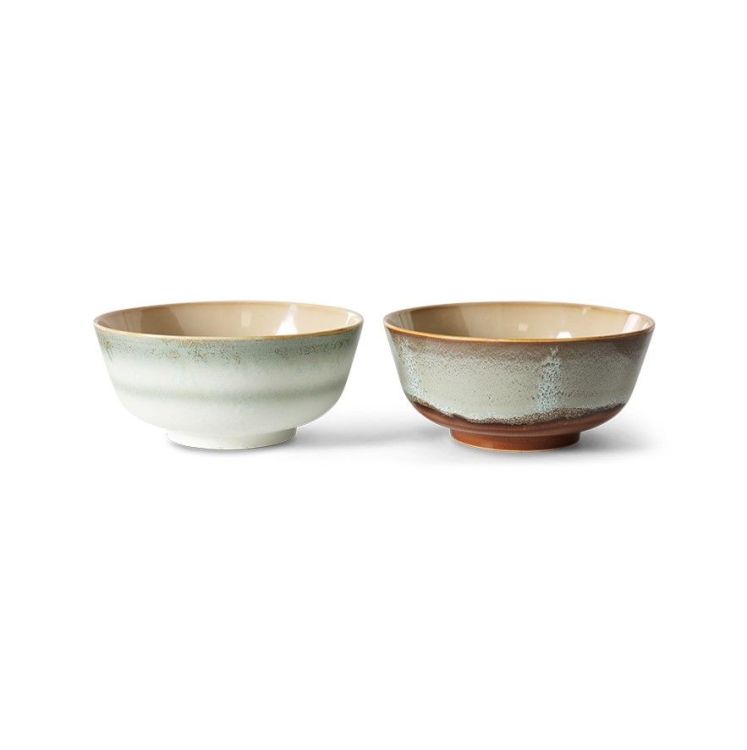 HK Living Noodle Kommen - set van 2 - Verge