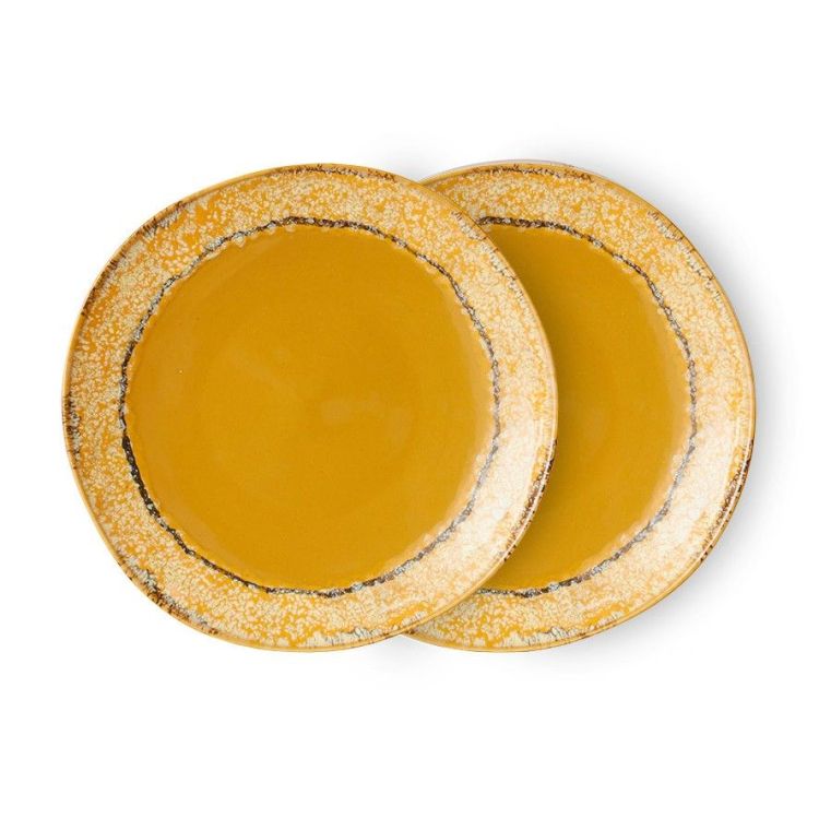 HK Living Ontbijtborden - Paradise - set van 2