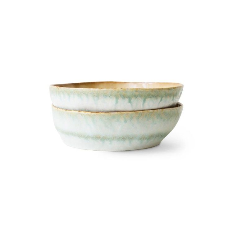 HK Living Pastaborden - Petal - set van 2