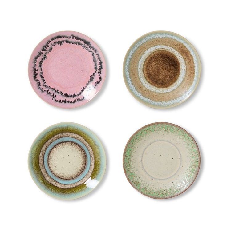 HK Living Schoteltjes  - Doodle - set van 4