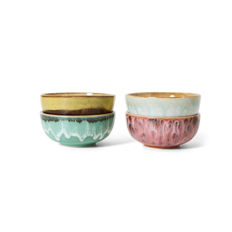 HK Living Xs kommen - Modernist - set van 4